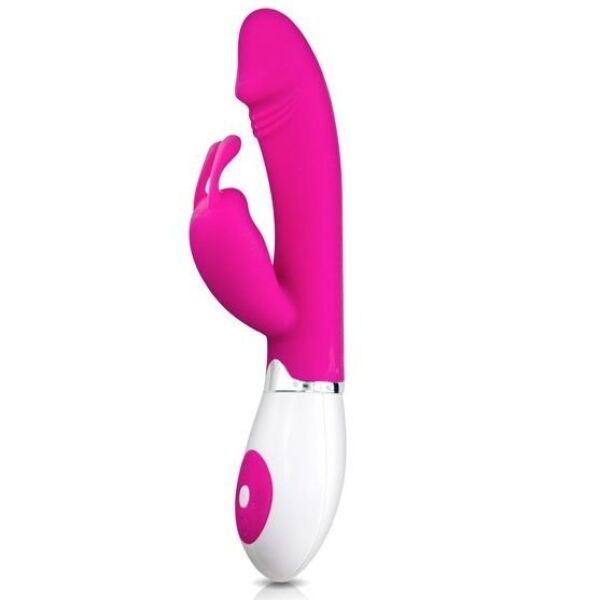 Vibrator rabbit Pretty Love Gena din silicon, cu brațul în formă de iepuraș