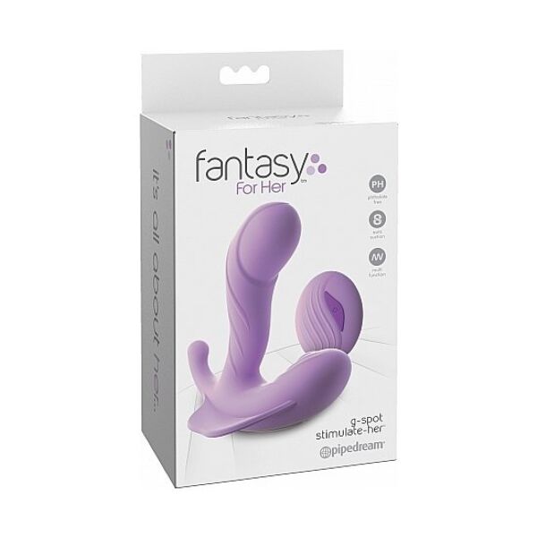 Vibrator punct G Pipedream Fantasy For Her cu telecomandă
