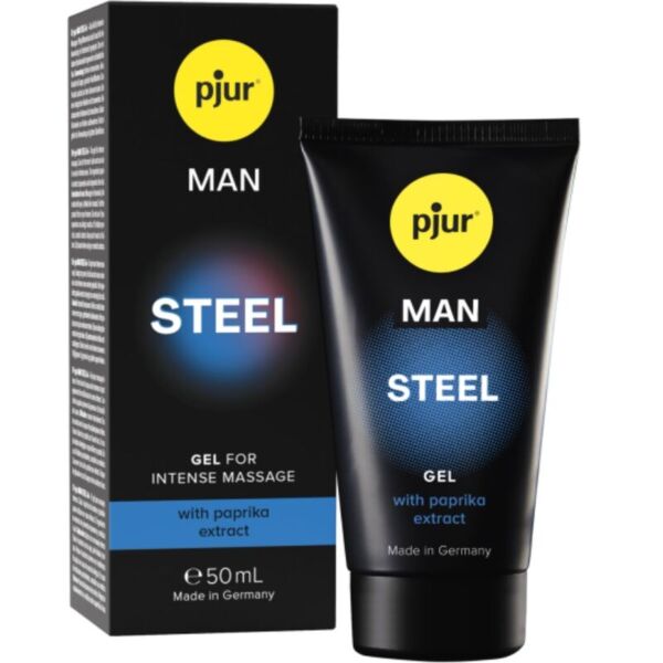 Flacon de 50 ml cu gelul de masaj Pjur Man Steel