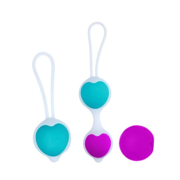 Bile vaginale Pretty Love Hegel Ball din silicon, cu suportul și bilele interschimbabile