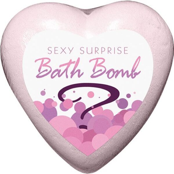 Bombă de baie Kheper Games Sexy Surprise, roz, în formă de inimă