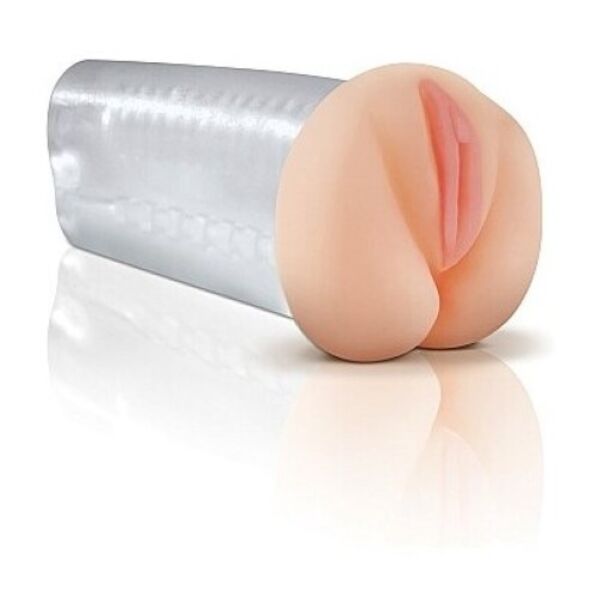 Masturbator masculin transparent Pipedream Extreme Toyz, cu interiorul cu perle la vedere
