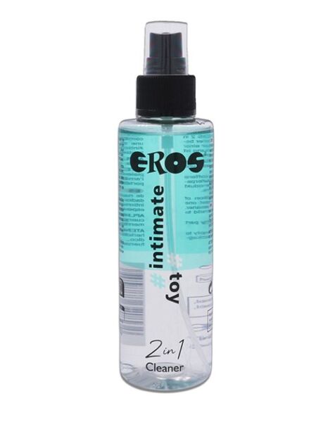 Spray de curățare Eros 2 în 1 Intimate Toy, flacon de 150 ml cu pulverizator