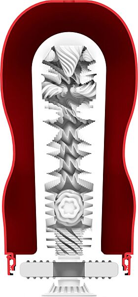 Masturbator Super Tenga Storm Crash de la Tenga, în formă de pahar cu capac