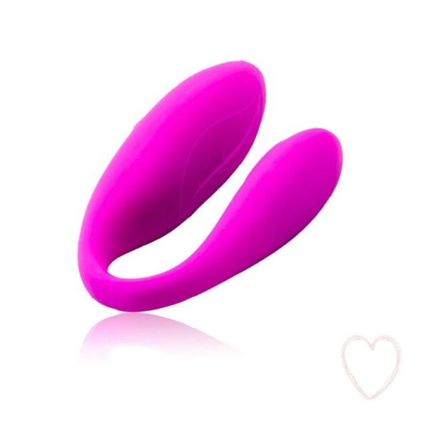 Vibrator pentru cupluri Pretty Love Fascination în formă de U