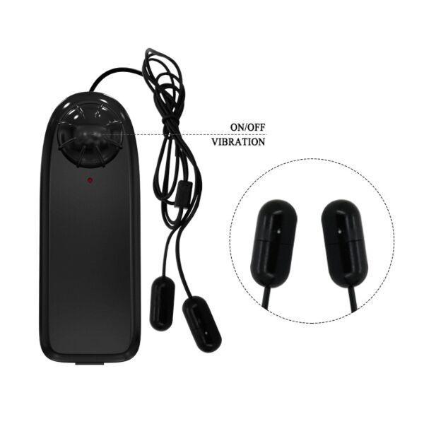 Manșon vibrator pentru penis Baile BI-014630 cu cele două bullet-uri vibratoare