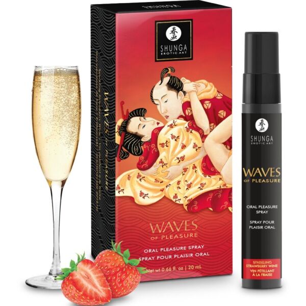 Spray oral comestibil Shunga Waves of Pleasure, flacon de 20 ml