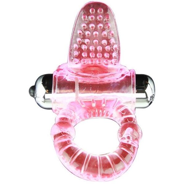Inel vibrator Baile BI-014081 cu stimulator clitoridian și vibrator bullet