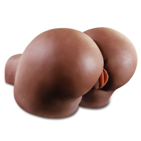 Masturbator torso Pipedream Extreme Toyz Fuck Me Silly, ten închis, cu vagin și fese
