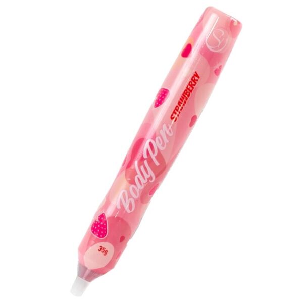 Marker comestibil pentru corp Secret Play Body Pen, cu aromă de căpșuni sau ciocolată