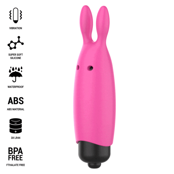 Vibrator bullet Intense Fun Hopper, cu aripioarele și nasul său