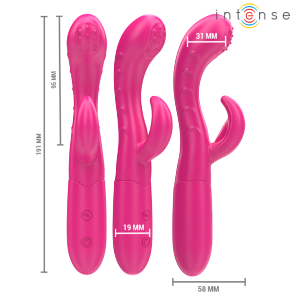 Vibrator roz Intense Amara cu limbă stimulatoare
