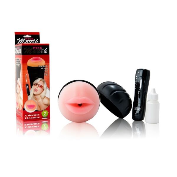 Masturbator Baile în formă de gură, cu vibrator încorporat