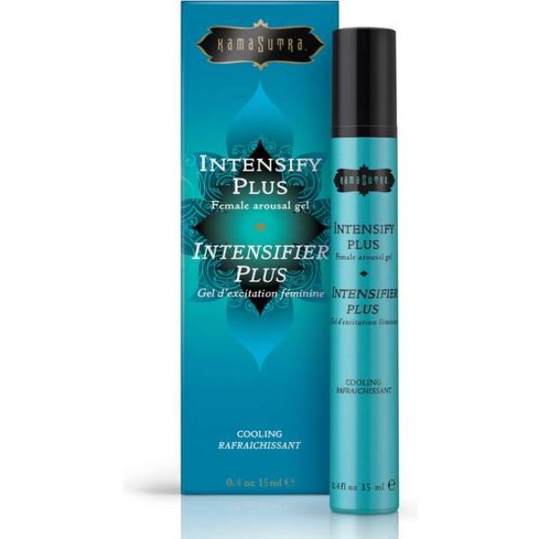 Tub albastru cu capac negru al gelului intensificator Kama Sutra Arouse Cooling