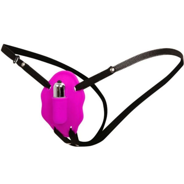 Ham strap-on vibrant Baile Love Rider, cu chilot din silicon și vibrator bullet