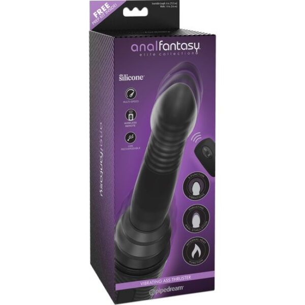 Vibrator anal Anal Fantasy Elite Ass Thruster de la Pipedream, cu ventuză