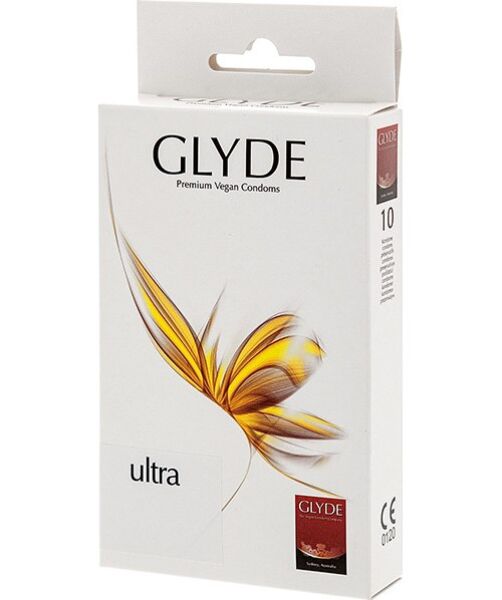 Cutie de prezervative Glyde Ultra cu 10 bucăți