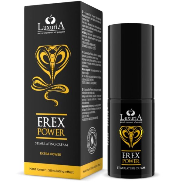 Flaconul de cremă stimulantă Intimateline Luxuria Erex Power, 30 ml