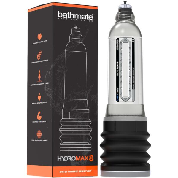 Pompă pentru penis Bathmate HydroMax 8 transparentă