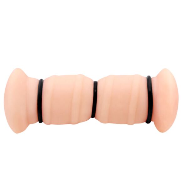 Masturbator dublu Crazy Bull Emma, de culoare naturală