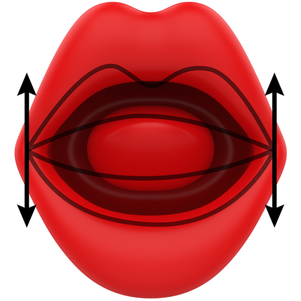 Vibrator clitoridian MIA Sicilia Double Pleasure, în formă de gură și limbă
