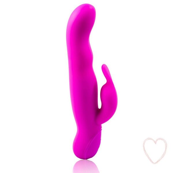 Vibrator rabbit Pretty Love Hale, cu vârful curbat și brațul pentru clitoris