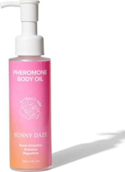Ulei de corp cu feromoni Eye of Love Bloom de 120 ml, în aromele Lilac Dream și Sunny Daze