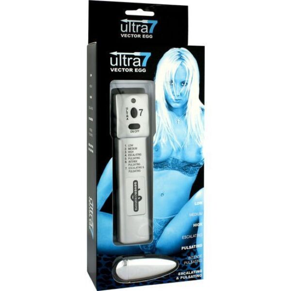 Vibrator tip ou Seven Creations Ultra 7 cu telecomandă