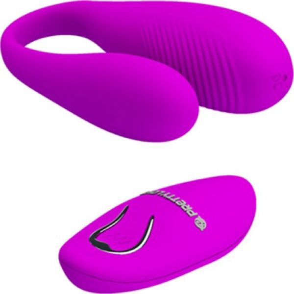 Vibrator pentru cupluri Pretty Love Aldrich, roz, cu telecomanda lui