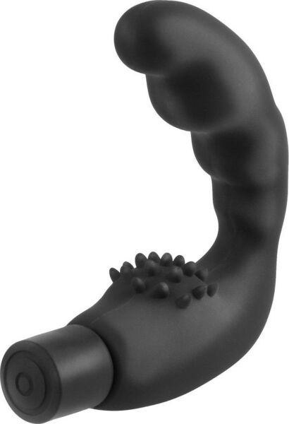 Vibrator anal Anal Fantasy Reach Around de la Pipedream, cu corpul curbat și baza cu proeminențe