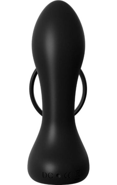 Inel vibrator cu dop anal pentru prostată Ass-Gasm Pro reîncărcabil de la Pipedream, din silicon