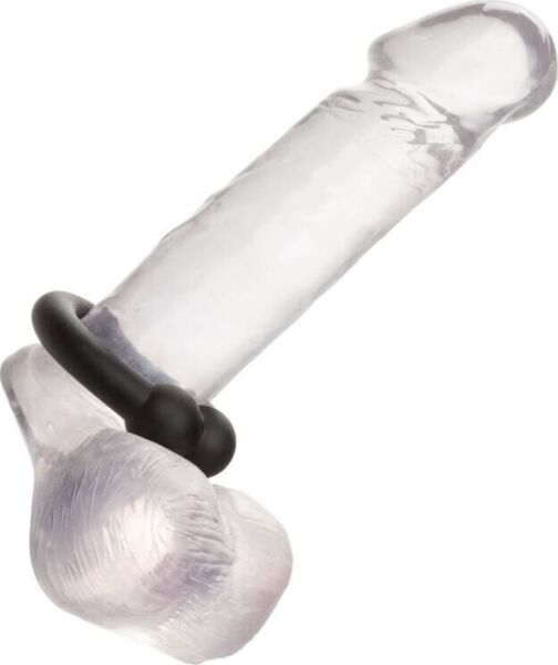 Inel pentru penis CalExotics Alpha Muscle Ring, din silicon negru