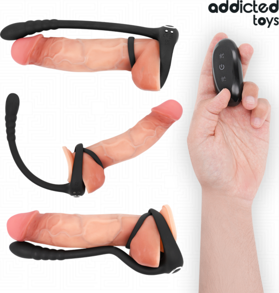 Inel vibrator Addicted Toys Punto·P cu telecomanda wireless