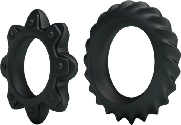Set de două inele pentru penis Baile Ring Flowering