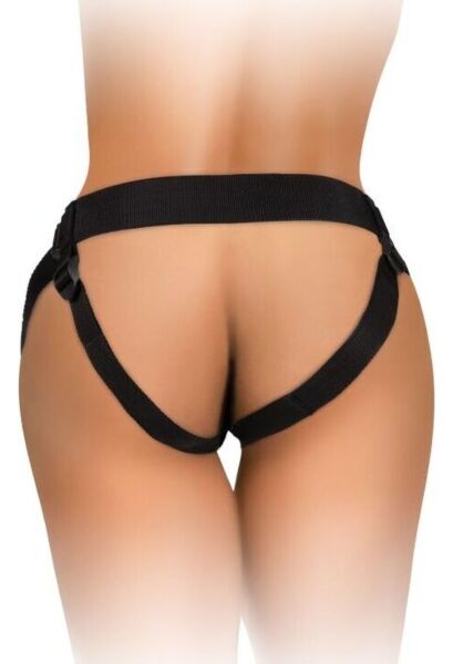 Ham strap-on King Cock Elite Comfy Body Dock cu placa cu ventuză și curele din nailon