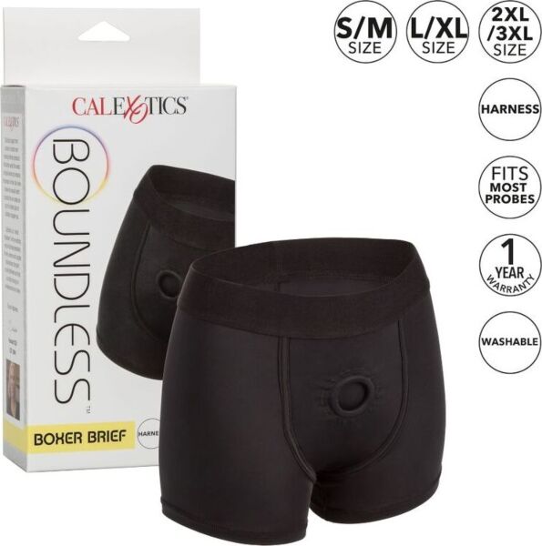 Ham strap-on tip boxer CalExotics Boundless Boxer Brief L/XL, negru