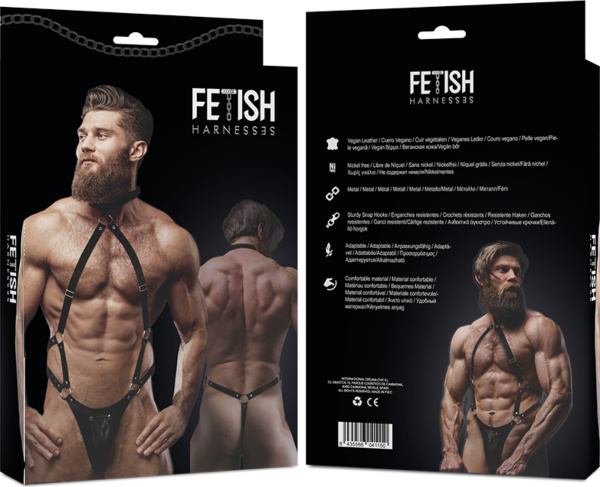 Ham strap-on Fetish Submissive Attitude reglabil, dintr-o singură piesă