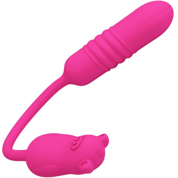 Vibrator bullet Pretty Love Nobikuma cu butonul de pe coadă