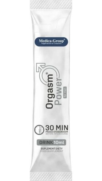 Supliment lichid Medica Group Orgasm Power Drink de 10 ml, aromă de cireșe
