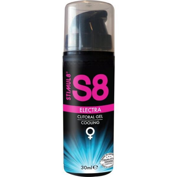 Gel stimulant clitoridian STIMUL8 Electra cu efect rece, flacon de 30 ml