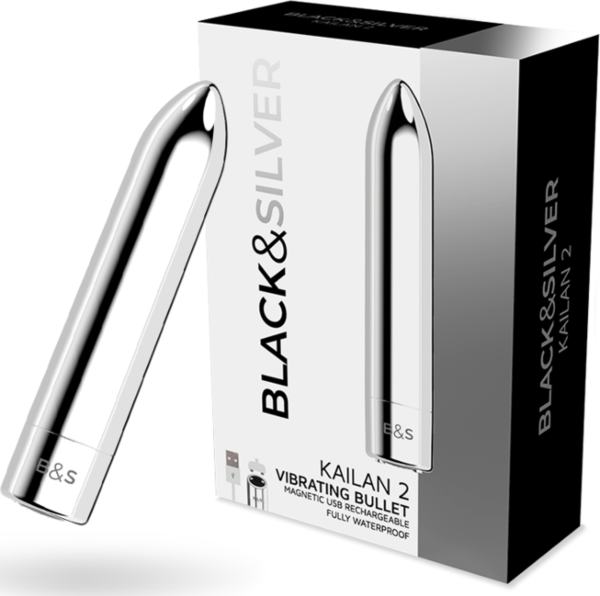 Vibrator bullet Black&Silver Kailan 2