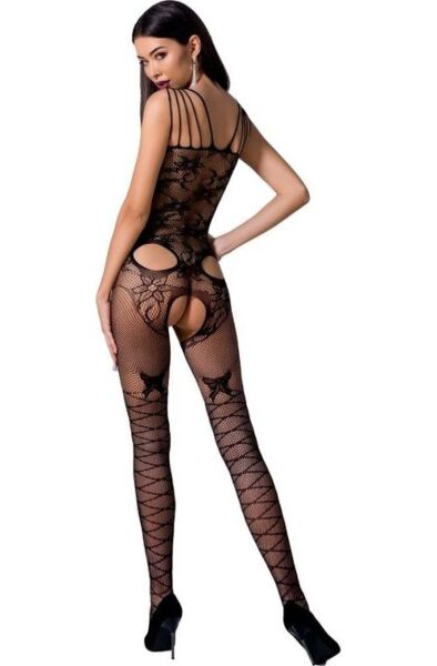 Bodystocking Passion BS076 din plasă cu dantelă și transparențe