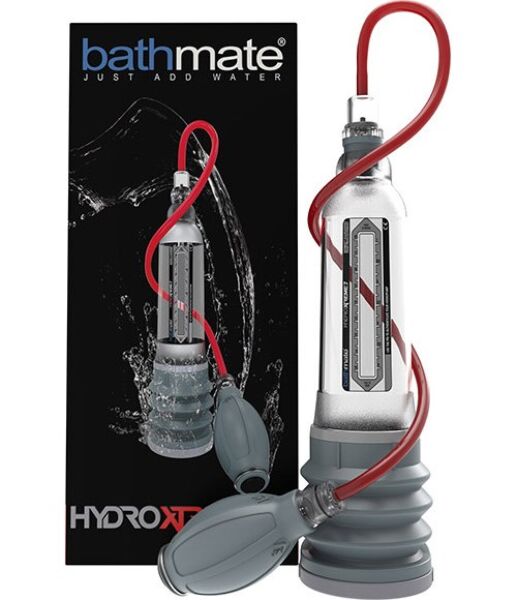 Pompă pentru penis Bathmate Hydroxtreme 7 transparentă, cu para manuală