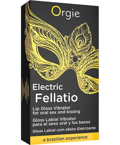 Luciu de buze Orgie Sexy Vibe Electric Fellatio în flaconul roll-on din sticlă de 10 ml