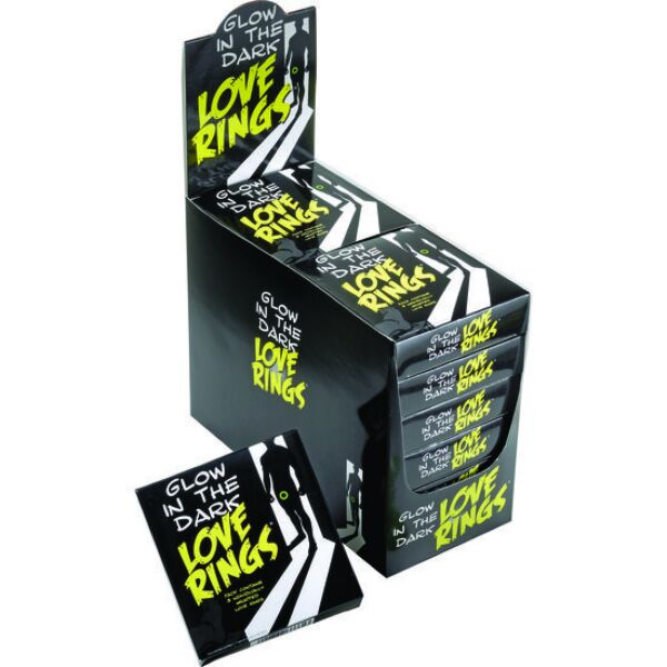 Set de trei inele Glow In The Dark Love Rings de la Spencer & Fleetwood