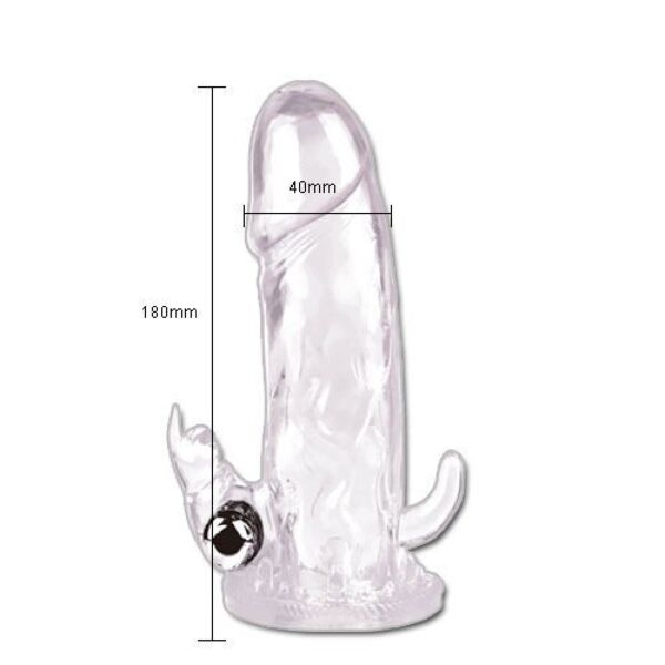 Manșon pentru penis Baile Brave Man BI-026204 cu vibrator bullet