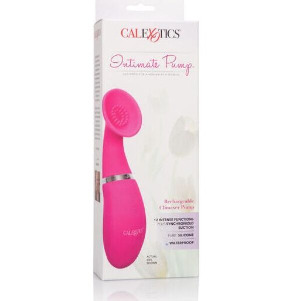 Stimulator clitoridian cu aspirație Calexotics Climaxer Intimate Pump, cu cupă curbată și clapetă flexibilă
