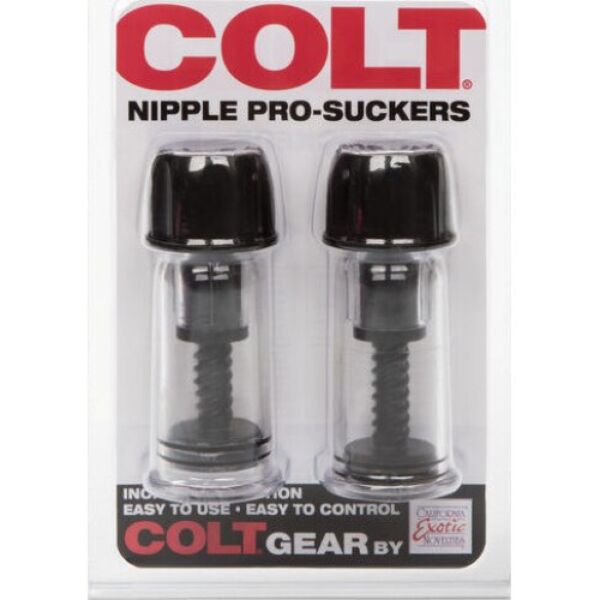 Ventuze pentru sfârcuri Colt Nipple Pro-Suckers, cu cilindru și mecanism de reglare prin rotire