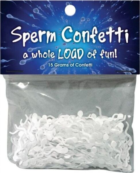 Confetti spermă Kheper Games, confetti în formă de spermatozoid