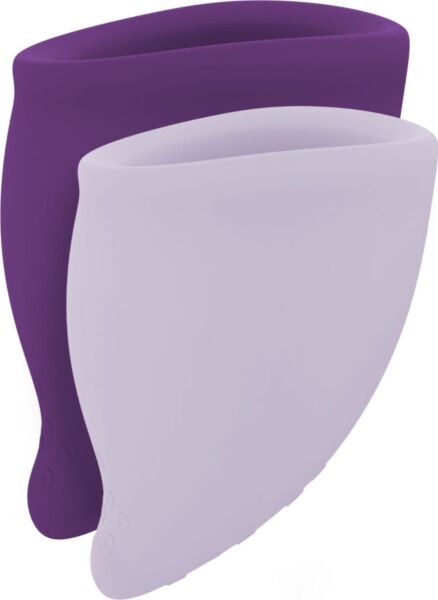 Set de cupe menstruale Fun Cup Explore Kit de la Fun Factory, cu mărimile A și B